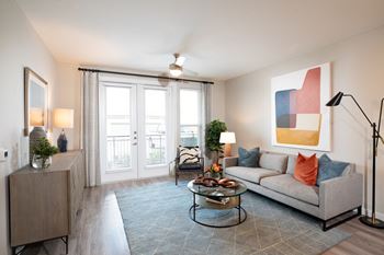 Wood style flooring in all first level units